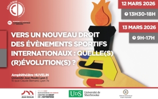 Colloque « Vers un nouveau droit des évènements sportifs internationaux : quelle(s) (r)évolution(s) ? »